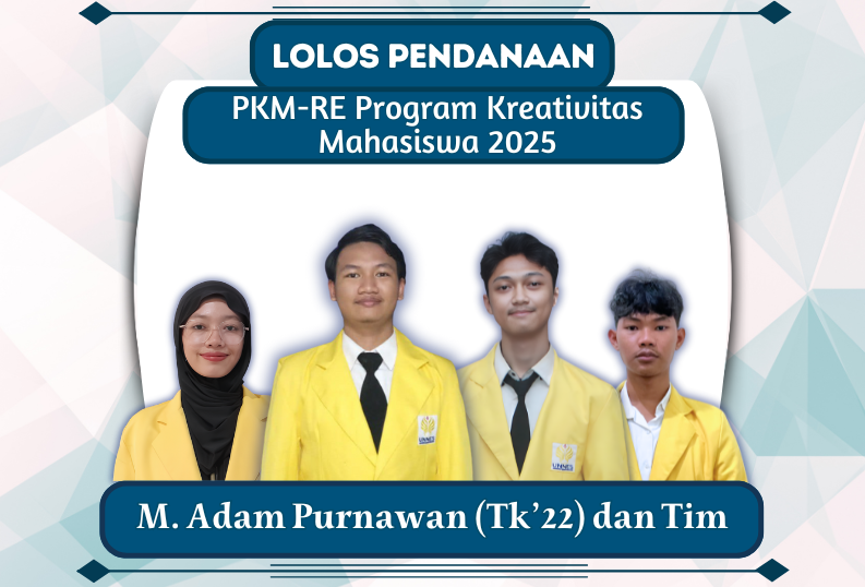 Lolos Pendanaan PKM-RE Program Kreativitas Mahasiswa 2025